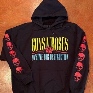 Guns N' Roses Appetite For Destruction Black Hoodie Unisex Size XL